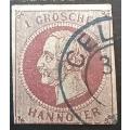 Germany Hannover 1 Groschen 1859 used