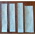 German Reich 1920 Bavaria overprints 4 strips of 4