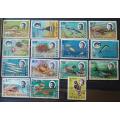 British Indian Ocean 1968 to 1970 lot of 15 MH stamps