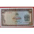 Rhodesia $5 1978  - Rhodes watermark
