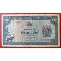 Rhodesia $10 1976 used