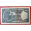 Rhodesia $10 1976 used