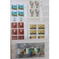Israel 1992 set of 30 MNH tab blocks of 4 + 2 minisheets + 2 strips of 4 + souvenir card
