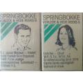 Collection of 18 Springbok matchboxes Springboks Past & Present Series II