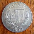 1811 York silver 1 Shilling token Castle & Barber - price reduced!