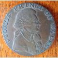 1793 George Prince of Wales Halfpenny token