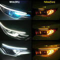 2 x 60cm Ultra Thin Double Color LED Strip DRL Flowing Turn Signal Light