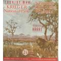 Kruger National Park Tourist Map. Vintage. 1950`s.