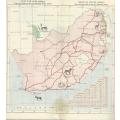 Kruger National Park Tourist Map. Vintage. 1950`s.
