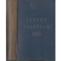 Lloyd`s (shipping line) Calendar 1929. Rare!