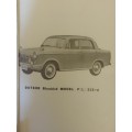 Datsun 312-U (Bluebird) Service Manual. Scarce!  From Japan.