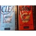 2 Books of the Alexandria Quartet. Clea & Justine. Lawrence Durrell. Price is for both!