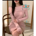 Off Shoulder Knit Sweater Dress Size L