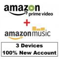 Amazon Prime Video & Prime Music | 6 months EDU subscription | 3 Devices | ESD