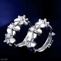 Camellia Earings Fashion Jewelry Plum Blossom Pure And Fresh Ear Clip Flower New