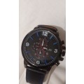 Men's  leather Band Wrist Watch
