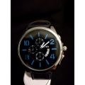 Men's Leather Military  Wrist Watch