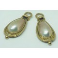 9ct Yellow Gold Earrings with Pearls