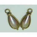 9ct Yellow Gold Earrings with Pearls