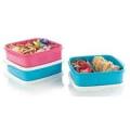 Tupperware Square Divided Dish Set 550ML & 500ML on the go bottles!!! AQUA BLUE OR PINK