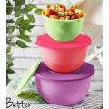 Tupperware  Inspirations Bowl Set (4) 1.3L, 2.5L & 4.3L IDEAL FOR STORING AND SERVING