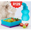 Tupperware Penguin or  Monkey lunch Set (lunch box & 350ml flip cap bottle)