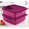 Tupperware Snack Set (microwaveable)   850ml x 2 AVAILABLE IN TEAL ALSO NEW COLOURS BLUE AND PEACH