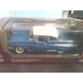 Road Signature 1/18 Deluxe Edition Blue & White 1956 Chevy Bel Air #92129 VG