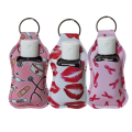 Germofend Keyring Sanitizer and Toiletry Holder Triple Pack - Tickled Pink