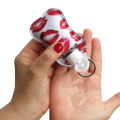 Germofend Keyring Sanitizer and Toiletry Holder - Hot Lips