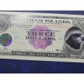 Super nice note ! Chatham Islands Millenium 3 Dollar banknote !