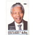 RSA 1994 Inauguration of President Nelson Mandela UMM SHEET ALL STAMPS WITH DR BLADE FLAW