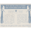 CIGARETTE CARD OUR SOUTH AFRICAN BIRDS NO. 112