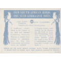 CIGARETTE CARD OUR SOUTH AFRICAN BIRDS NO. 127