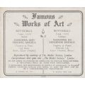 CIGARETTE CARD FAMOUS WORKS OF ART NO 7