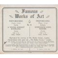 CIGARETTE CARD FAMOUS WORKS OF ART NO 11