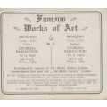 CIGARETTE CARD FAMOUS WORKS OF ART NO 17