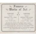 CIGARETTE CARD FAMOUS WORKS OF ART NO 21