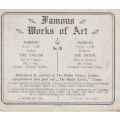 CIGARETTE CARD FAMOUS WORKS OF ART NO 28
