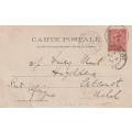 USED POST CARD FRANCE 1904