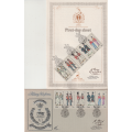 CISKEI 1983 MILITARY UNIFORMS FDC AND FIRST DAY SHEET SIGNED BY ARTIST