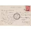 USED POST CARD WITH POSTAL HISTORY JAMAICA 1907