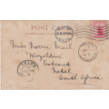 USED POST CARD WITH POSTAL HISTORY NEW ZEALAND 1904