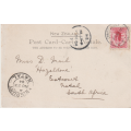 USED POST CARD WITH POSTAL HISTORY NEW ZEALAND 1904