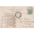 USED POST CARD WITH POSTAL HISTORY NATAL 1907