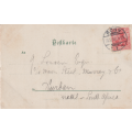 USED POST CARD WITH POSTAL HISTORY GERMANY 1903