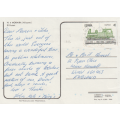 USED POST CARD WITH POSTAL HISTORY