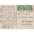 USED POST CARD WITH POSTAL HISTORY
