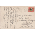 USED POST CARD WITH POSTAL HISTORY SWITZERLAND