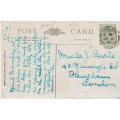 USED POST CARD WITH POSTAL HISTORY ENGLAND